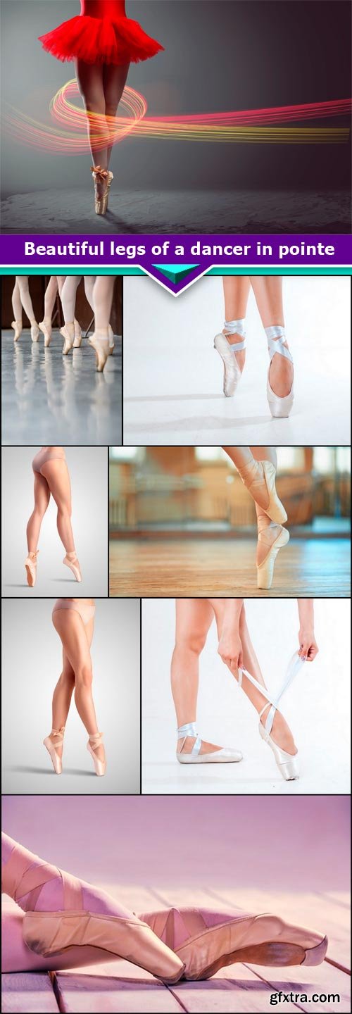 Beautiful legs of a dancer in pointe 8x JPEG