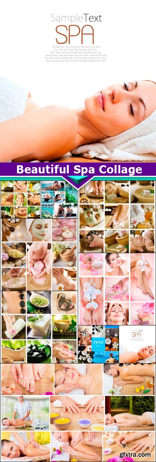 Beautiful Spa Collage 9x JPEG