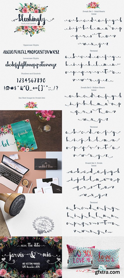 Blushingly Typeface - Wedding Font