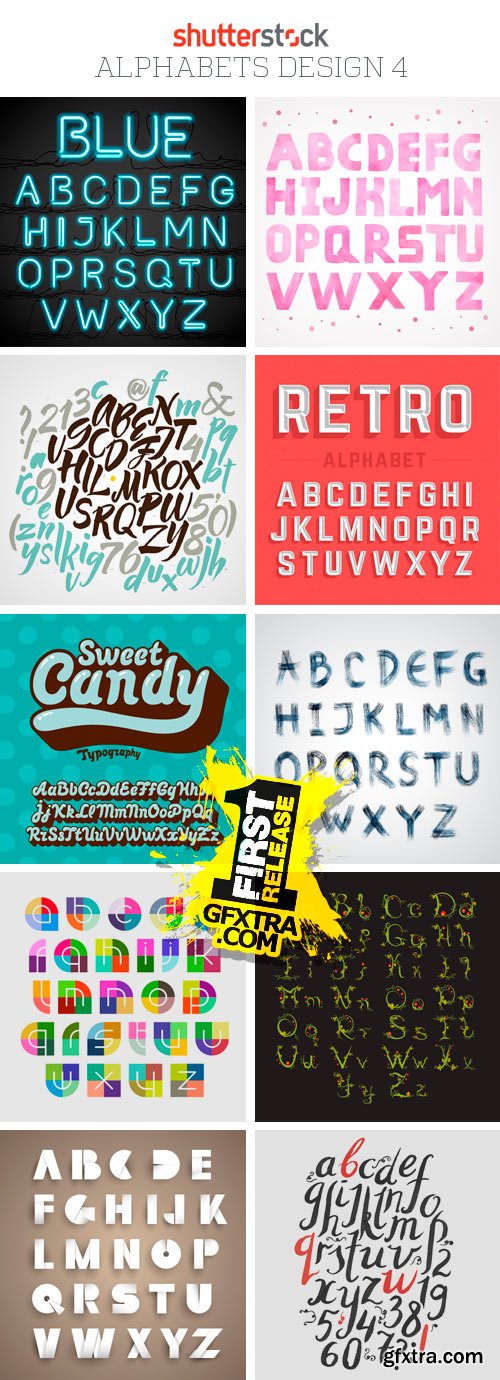 Amazing SS - Alphabets Design 4, 25xEPS