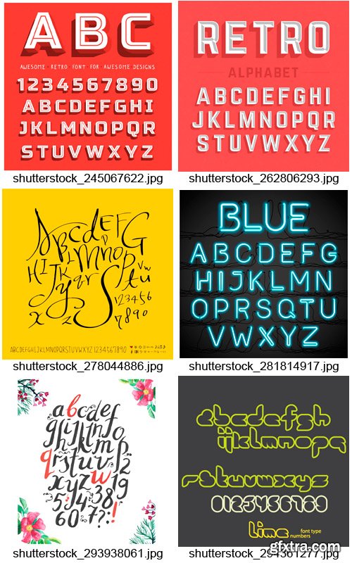 Amazing SS - Alphabets Design 4, 25xEPS