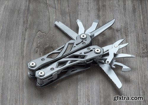 Collection of multitool folding knife tool universal pliers 25 HQ Jpeg