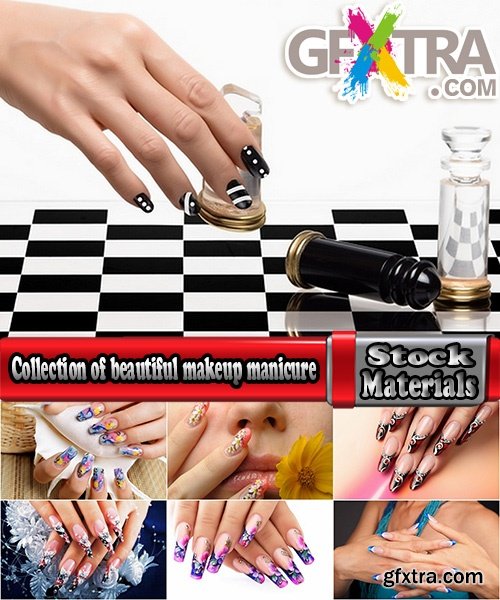 Collection of beautiful makeup manicure girl hand face 25 HQ Jpeg