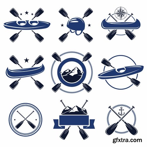 Collection of vector picture different stickers on different topics marker icon label 25 EPS