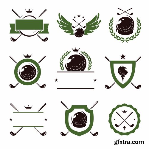 Collection of vector picture different stickers on different topics marker icon label 25 EPS