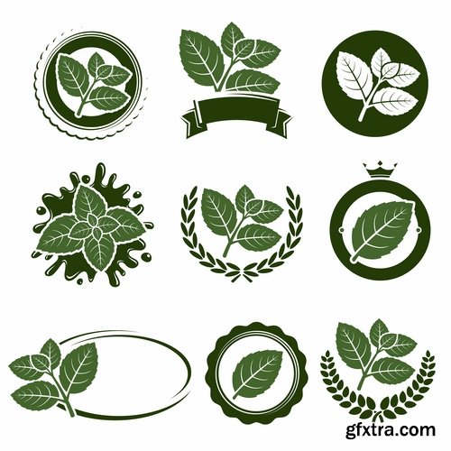 Collection of vector picture different stickers on different topics marker icon label 25 EPS