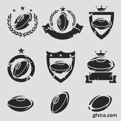 Collection of vector picture different stickers on different topics marker icon label 25 EPS