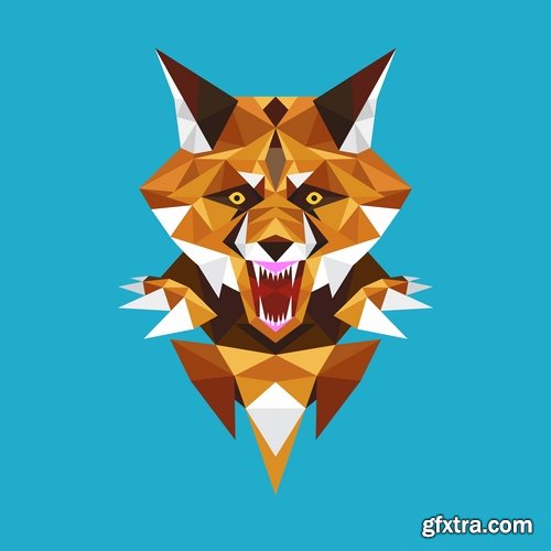 Collection of vector image werewolf wolf canine predator claw 25 EPS