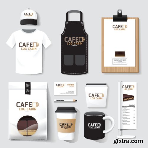 Cafe & Restaurant Corporate Set - 13xEPS