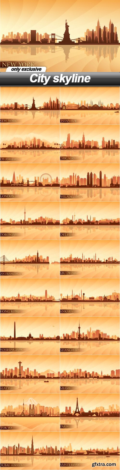 City skyline - 20 EPS