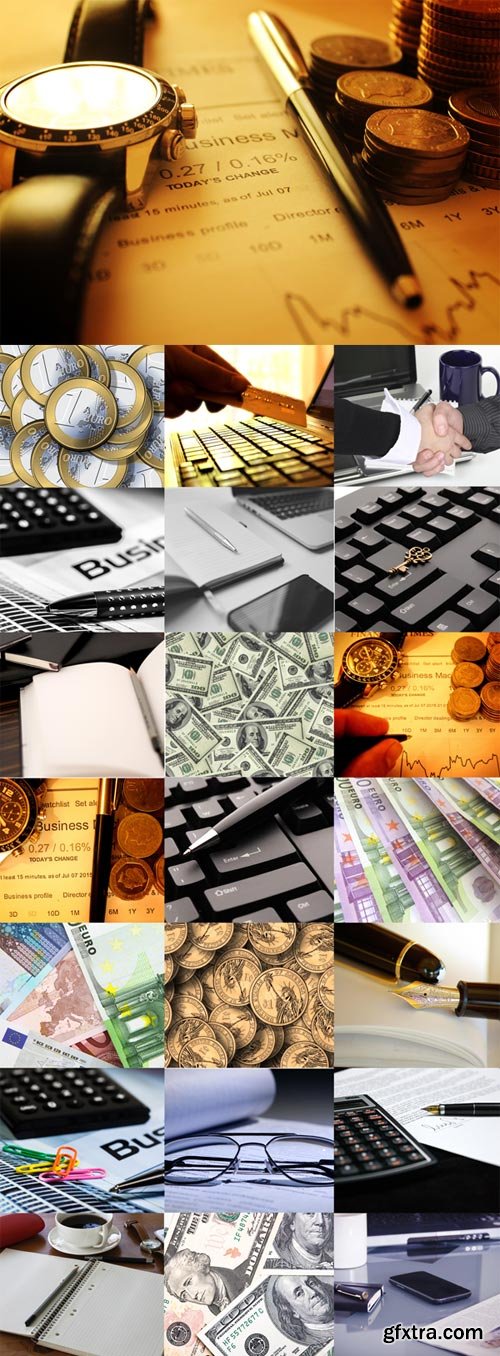 Business, money, online Raster Graphics