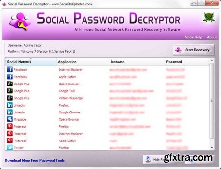 Social Password Decryptor v5.2 (+ Portable)