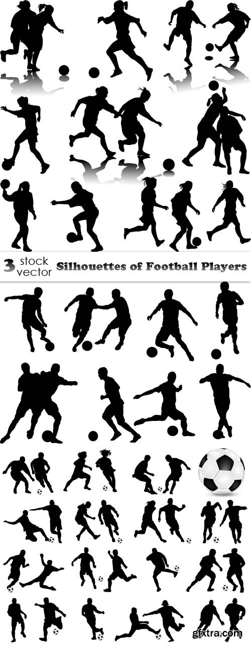 Vectors - Silhouettes of Football Players