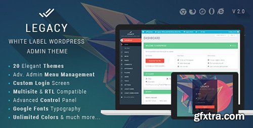 CodeCanyon - Legacy v2.0 - White label WordPress Admin Theme - 11272219