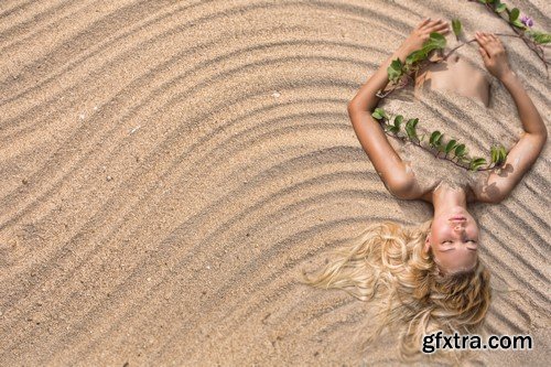 Girl on the sand