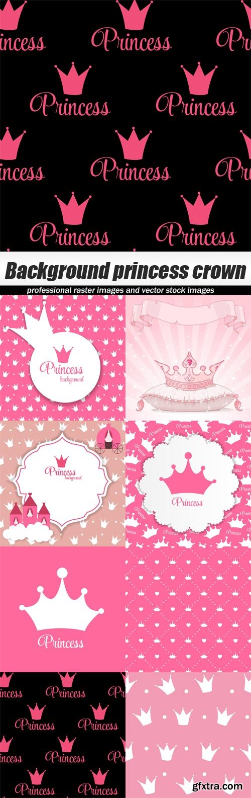 Background princess crown