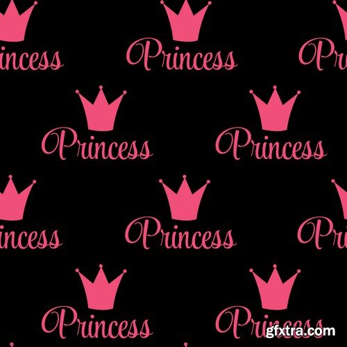 Background princess crown