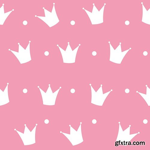 Background princess crown