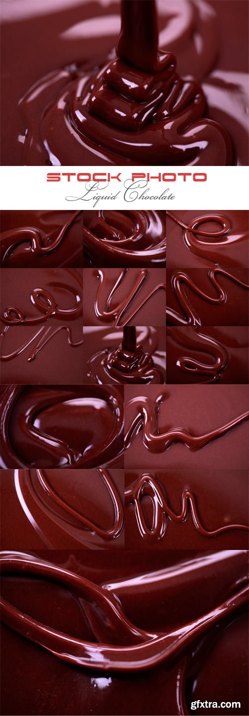 Liquid chocolate texture