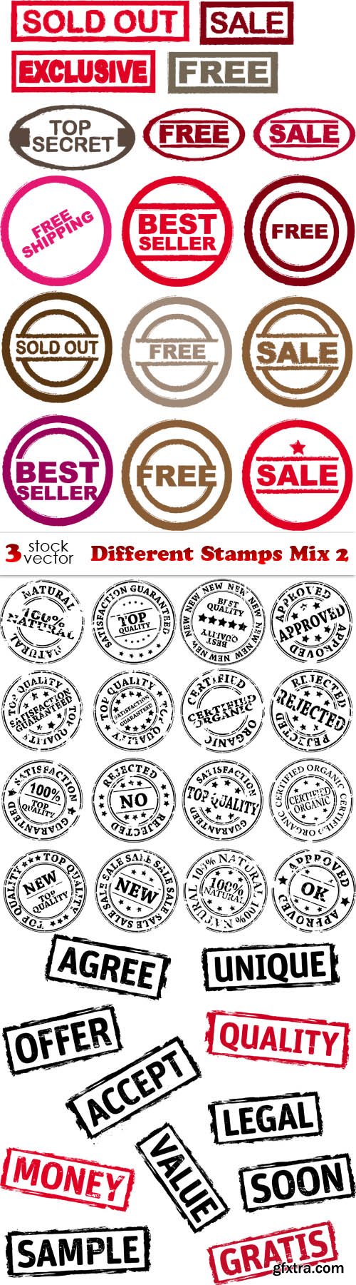 Vectors - Different Stamps Mix 2