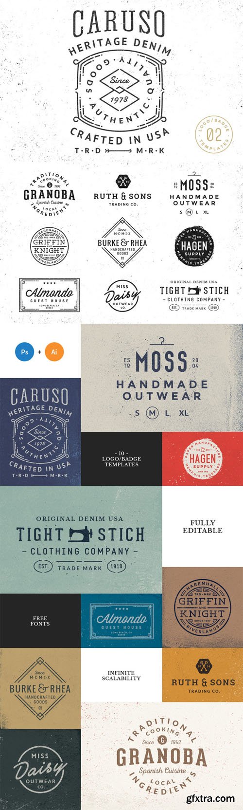 10 Logo/Badge Templates Vol.2 - CM 115360