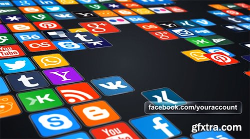 Videohive Social World-Map 11430992 (Video-Instruction and 30x Icons are included)