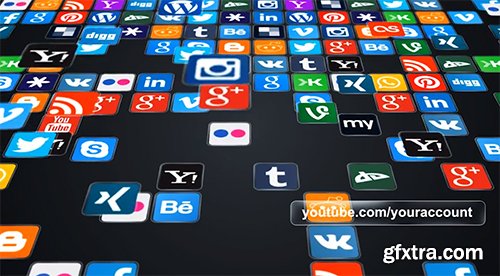 Videohive Social World-Map 11430992 (Video-Instruction and 30x Icons are included)