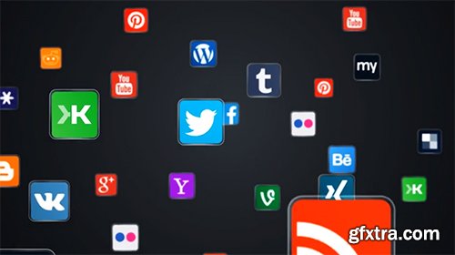 Videohive Social World-Map 11430992 (Video-Instruction and 30x Icons are included)