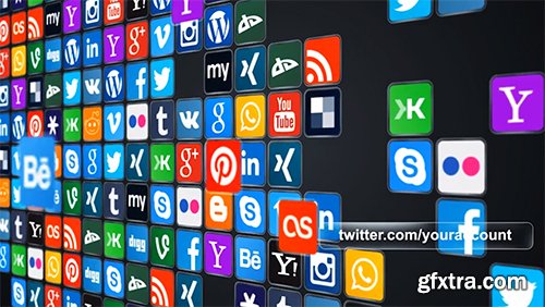 Videohive Social World-Map 11430992 (Video-Instruction and 30x Icons are included)