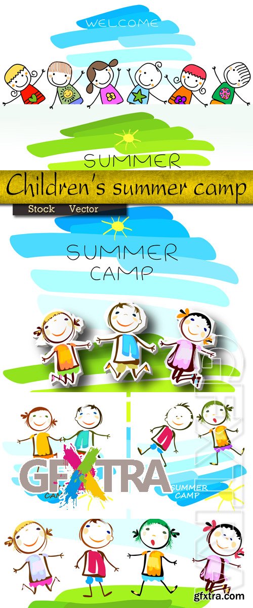 Children's summer camp in Vector