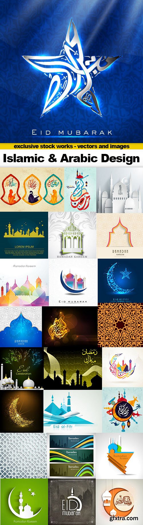 Islamic & Arabic Design - 25x EPS