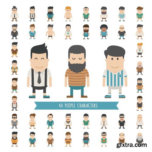 People Vector Set 4 - 20x EPS