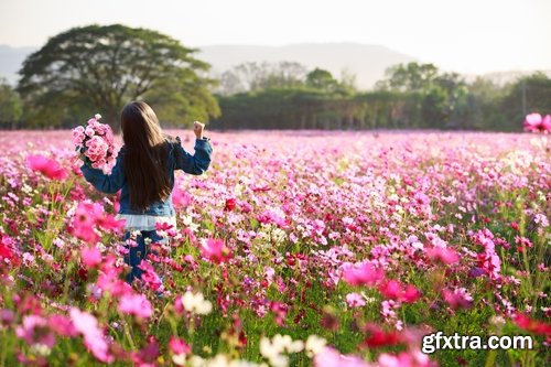 Collection of kids playing in a field of wildflowers child 25 HQ Jpeg