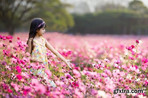 Collection of kids playing in a field of wildflowers child 25 HQ Jpeg