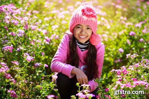 Collection of kids playing in a field of wildflowers child 25 HQ Jpeg