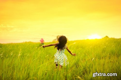 Collection of kids playing in a field of wildflowers child 25 HQ Jpeg