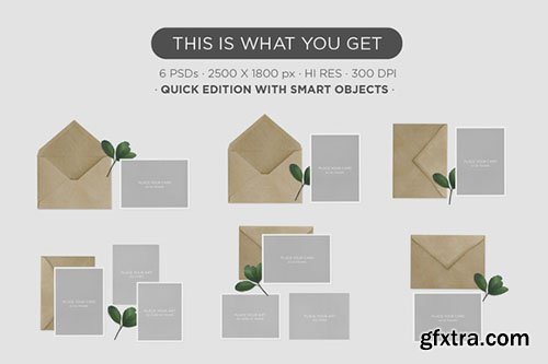 CreativeMarket Mockup · Eco Cards 322044