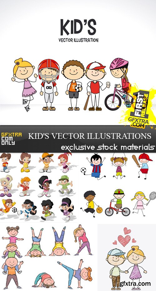 Kid's vector illustrations