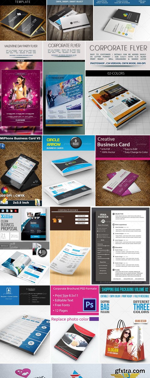 The Creative Print Templates Bundle with 120 Premium Items $4,905.00