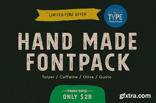 CreativeMarket Handmade font Pack (Limited Time) 321734