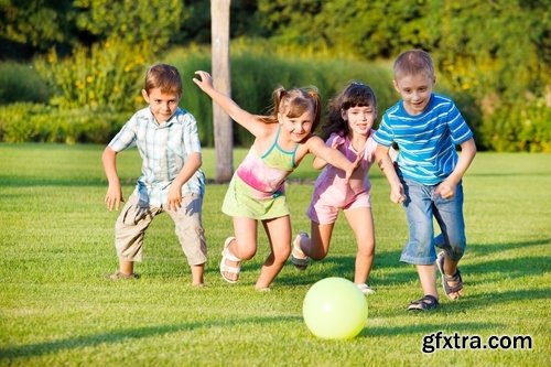 Collection of kids playing in a field of wildflowers child #2-25 HQ Jpeg