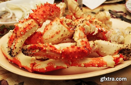 Collection of delicious seafood cooked king crab cancer 25 HQ Jpeg