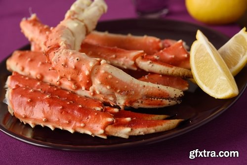 Collection of delicious seafood cooked king crab cancer 25 HQ Jpeg