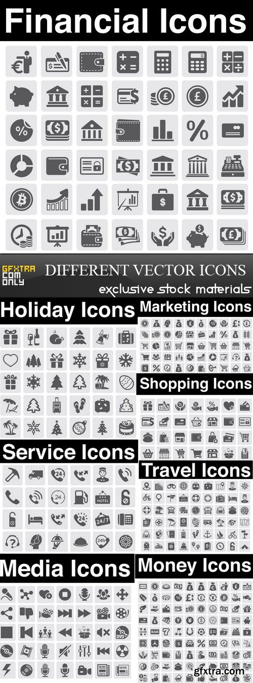 Different vector icons