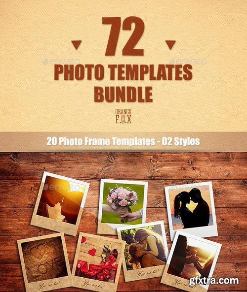 GraphicRiver 72 Photo Templates Bundle 11108651