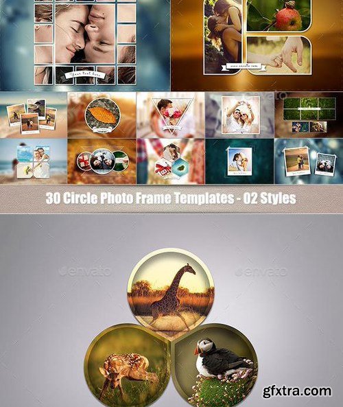 GraphicRiver 72 Photo Templates Bundle 11108651