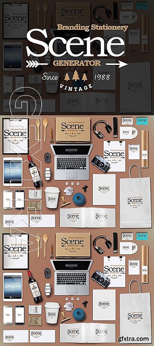 CM - Branding Stationery Scene Generator 323823