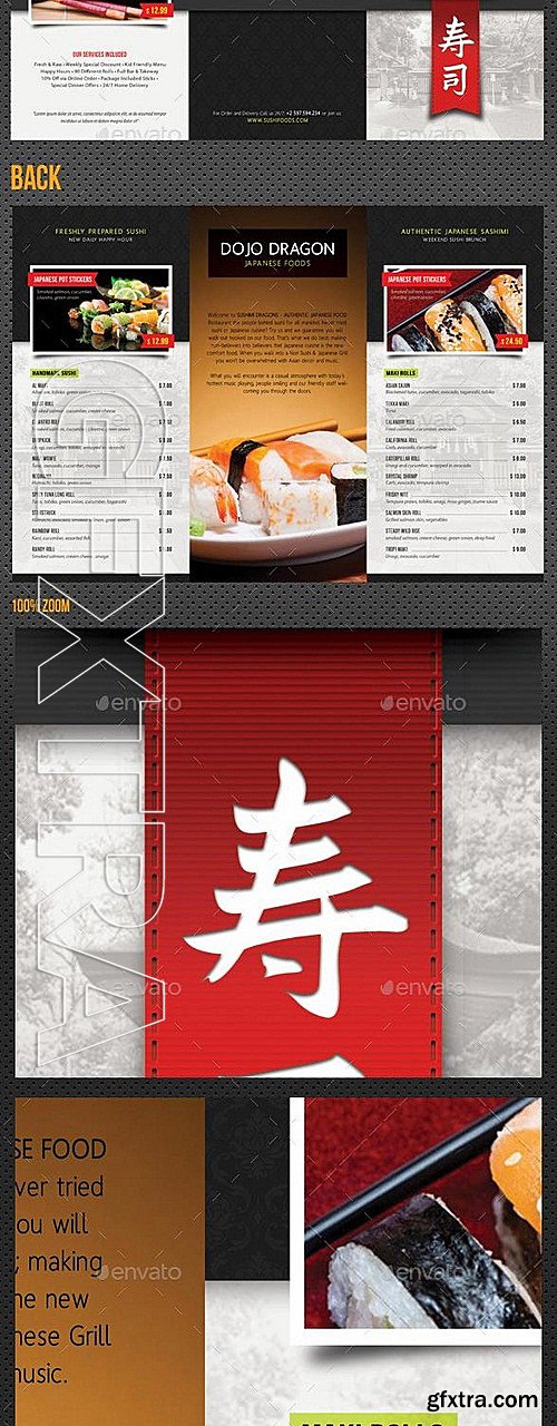 GraphicRiver - Sushi Restaurant Menu Pack 12178777