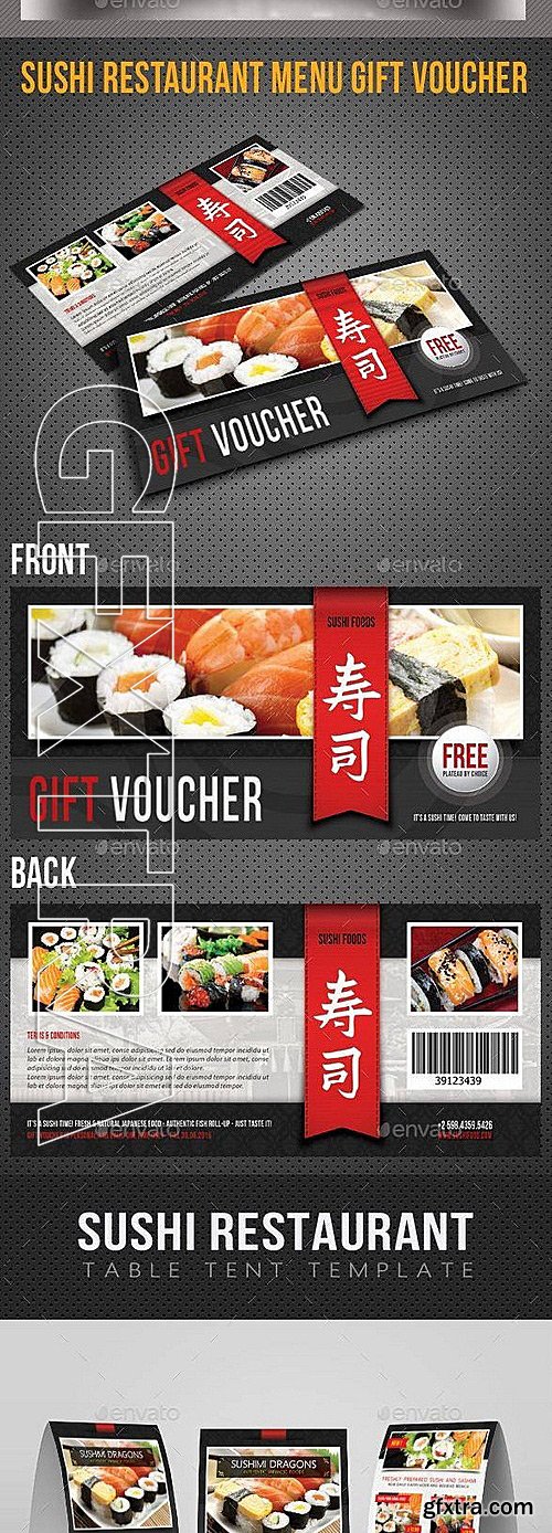 GraphicRiver - Sushi Restaurant Menu Pack 12178777