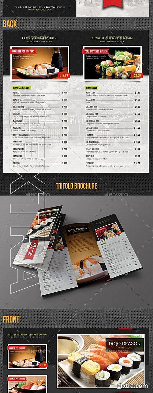 GraphicRiver - Sushi Restaurant Menu Pack 12178777